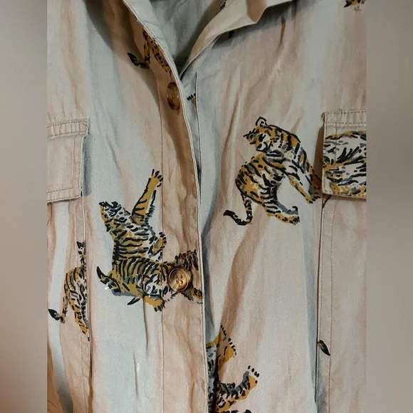 Dianne Von Furstenberg tiger print jumpsuit vintage - Picture 4 of 11